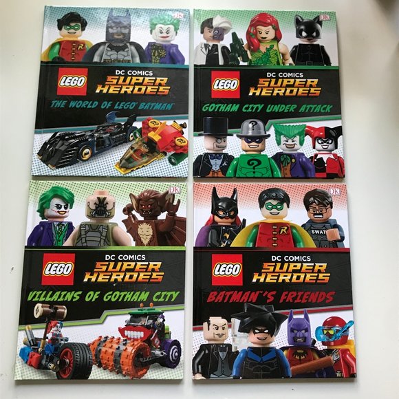 💚 2 for $20 💚 LEGO - DC Comics - Super Heroes Collection Set of x4 Hardcover - Picture 1 of 13